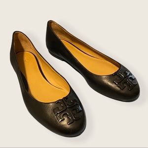 Tory Burch Lowell 2 Black Ballet Flats